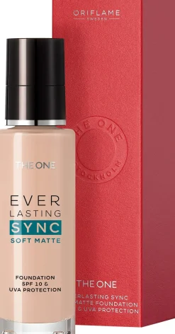 Base de Cor Soft Matte com FPS 10 e Proteção UVA Everlasting Sync THE ONE 4212730 ml.