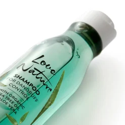 Champô Anticaspa com Óleo de Tea Tree e Aloé Vera Biológicos Love Nature 250 ml.
