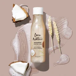 Champô para Cabelo Seco com Trigo e Coco Biológicos Love Nature 250 ml.