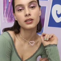 Colar Girl Power Heart 0 unidades