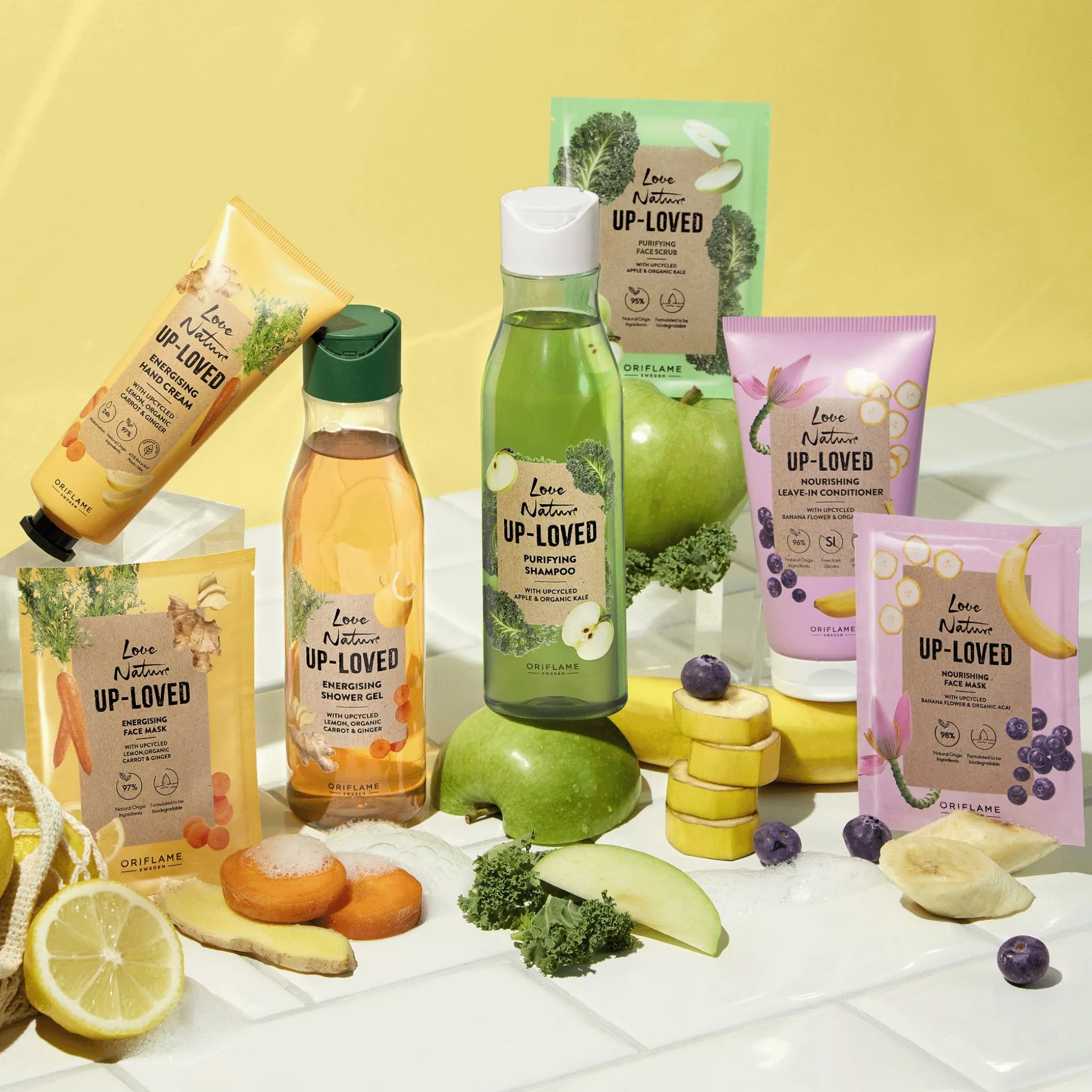 Creme de Mãos Energizante com Limão Reciclado, Cenoura e Gengibre Biológicos Love Nature Up-Loved 75 ml.