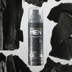 Espuma de Barbear com Carvão Ativado North For Men 200 ml.
