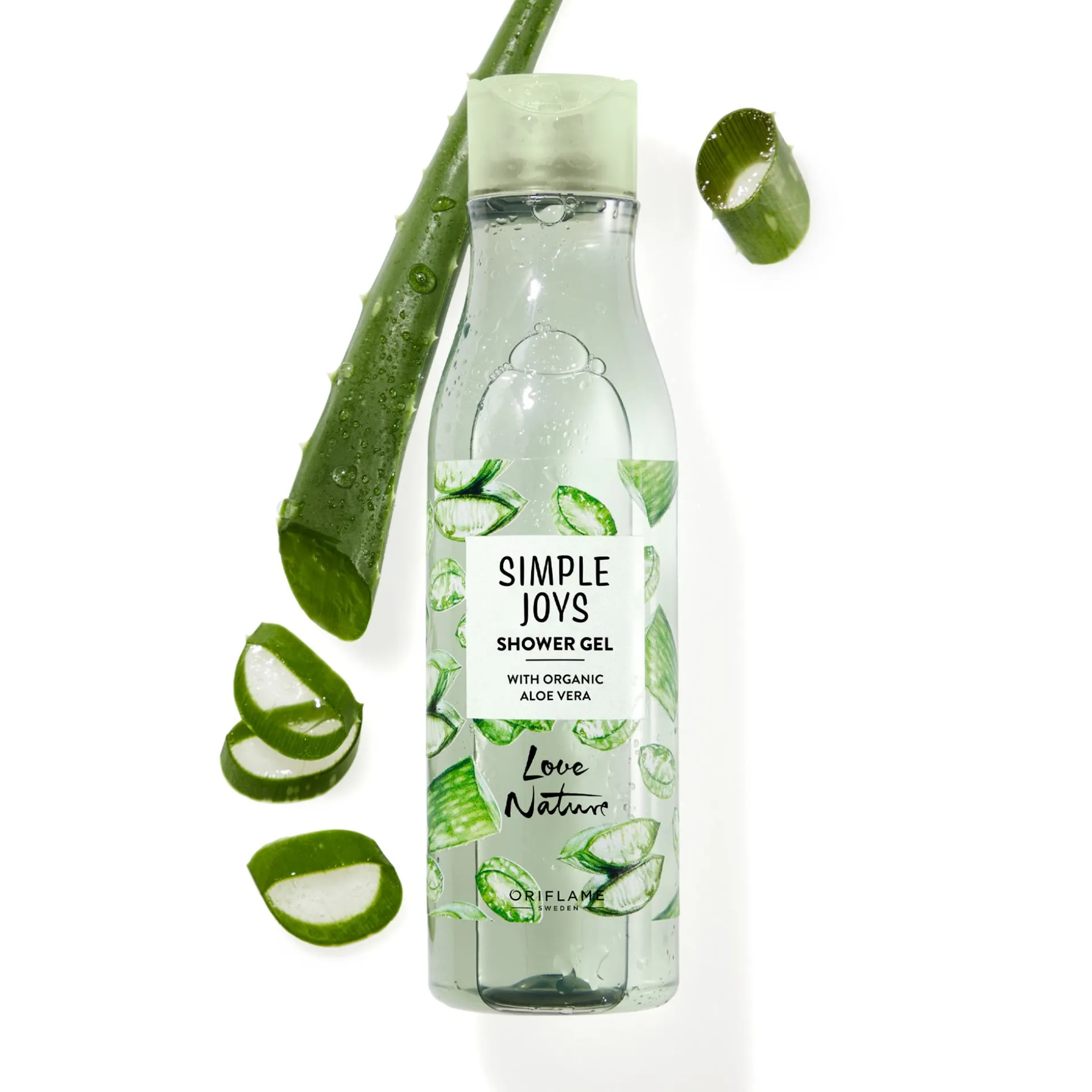 Gel de Banho com Aloe Vera Biológico Simple Joys Love Nature 250 ml.