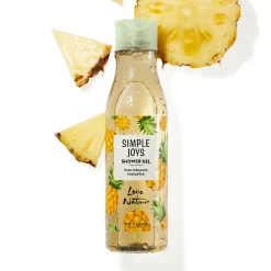 Gel de Banho com Ananás Biológico Simple Joys Love Nature 250 ml.