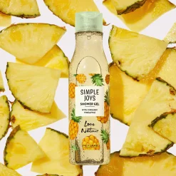 Gel de Banho com Ananás Biológico Simple Joys Love Nature 250 ml.
