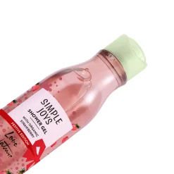 Gel de Banho com Morango Biológico Edição Natal Simple Joys Love Nature 250 ml.