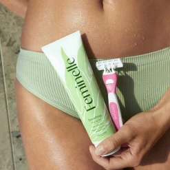 Gel Depilatório Suavizante com Aloe Vera Feminelle 150 ml.
