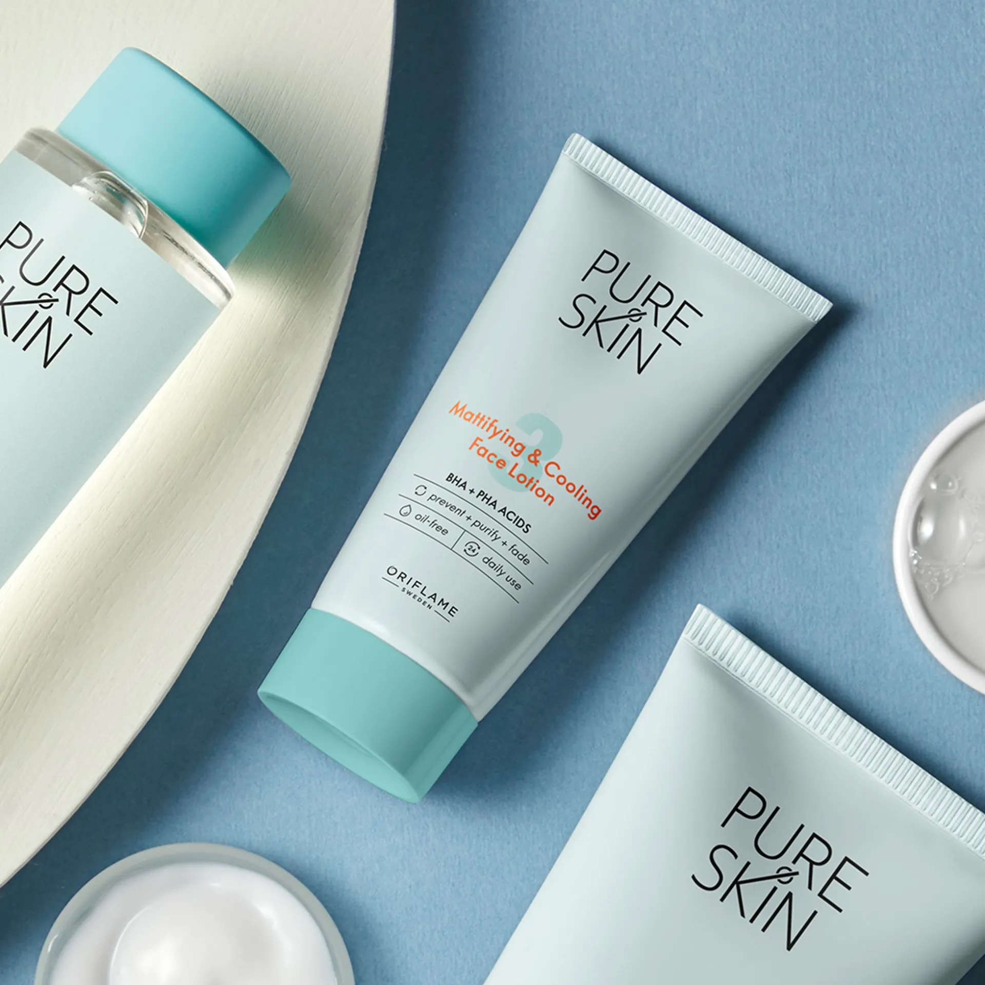 Loção Facial Mattifying & Cooling Pure Skin 50 ml.