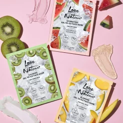 Máscara de Rosto Hidratante Gel to Ice com Melão Biológico Love Nature 10 ml.