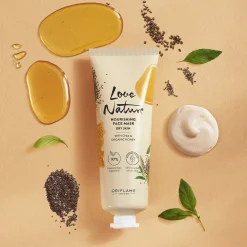 Máscara Facial Nutritiva com Chia e Mel Biológicos Love Nature 75 ml.