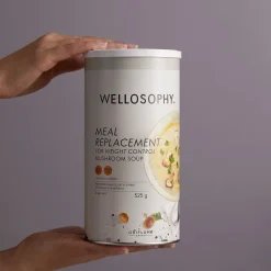 Sopa Substituta de Refeição para Controlo de Peso Wellosophy - Cogumelos 560 g.